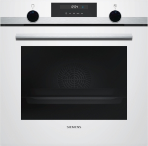 Siemens HB517ABW0 Einbau-Backofen-Elektro 60cm weiß/Edelstahl 7Heizarten Knebel beleuchtet