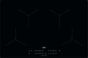AEG IKB84431IB Kochfeld Induktion 4-fach MaxiSense Plus flächenbündig 80 cm