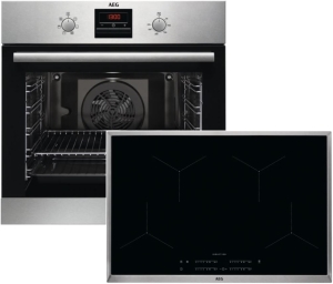 AEG BES334-1 ( BES33101ZM + IKB84431XB ) Backofenset Induktion Hob2Hood-Funktion