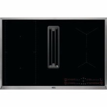 AEG CCE84543XB Professional Line Kochfeld mit integriertem Dunstabzug 80cm Induktion Edelstahlrahmen