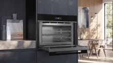 Siemens Siemens CE732GXB1 Einbau-Mikrowelle 45cm hoch schwarz humidCleanPlus Grill CookControl10