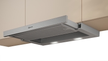 D46BR22X2 Flachschirmhaube 60cm Silbermetallic LED-Beleuchtung