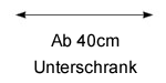 ab 40 cm Unterschrank